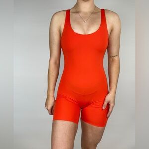 GIRLFRIEND COLLECTIVE Azalea Bike Unitard Compression Scoop Neck Low Back Active